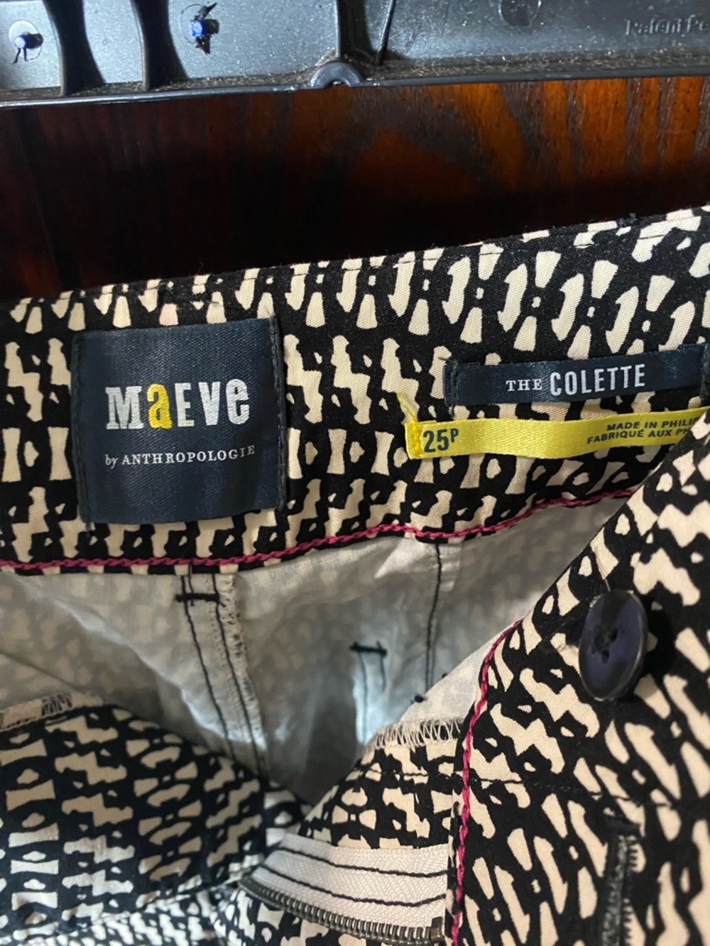 Anthropologie Colette Petite Black and White Maeve. - Picture 3 of 5